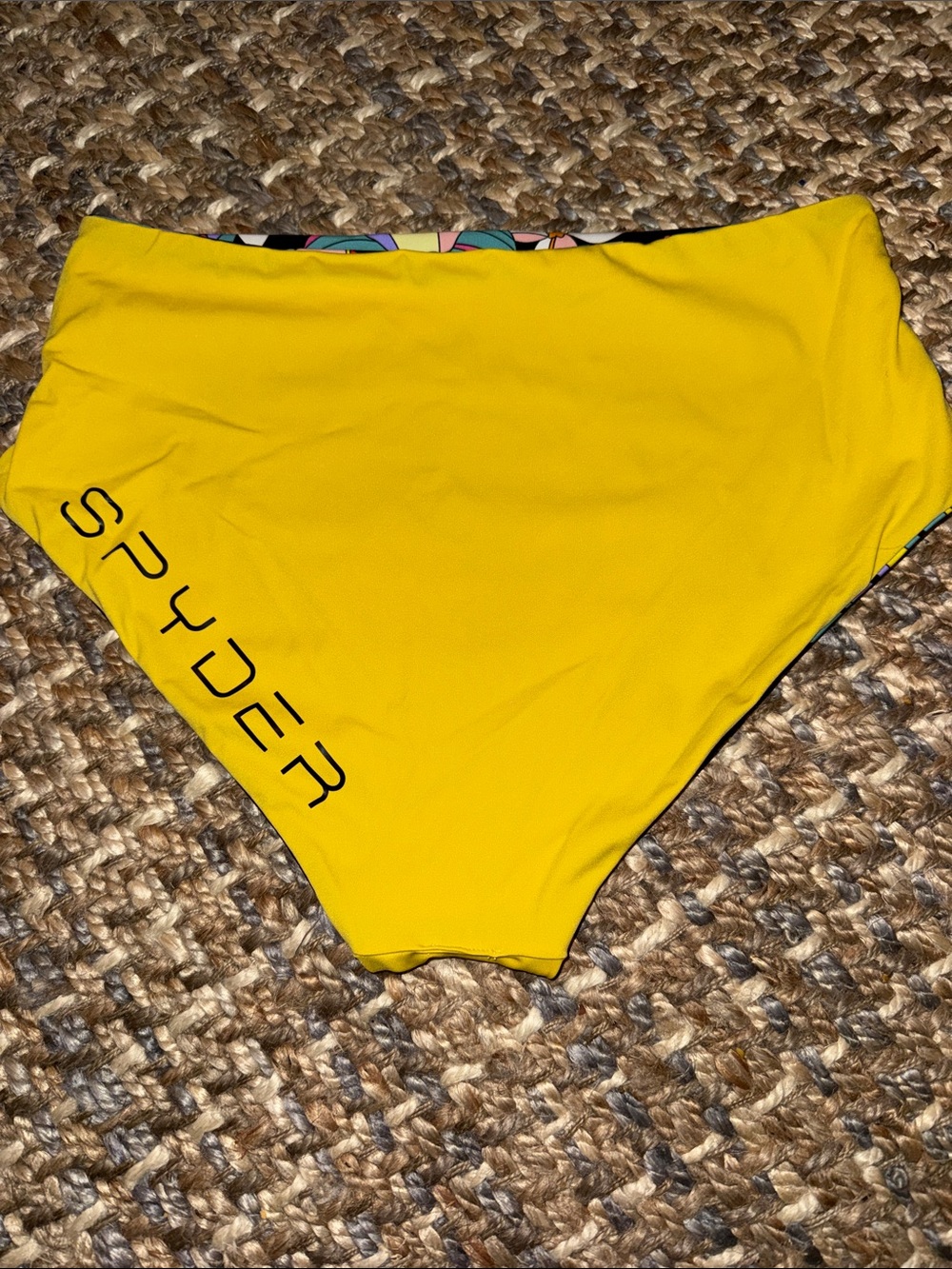 Spyder reversible Women's Yellow High-Waist Swim Bottom